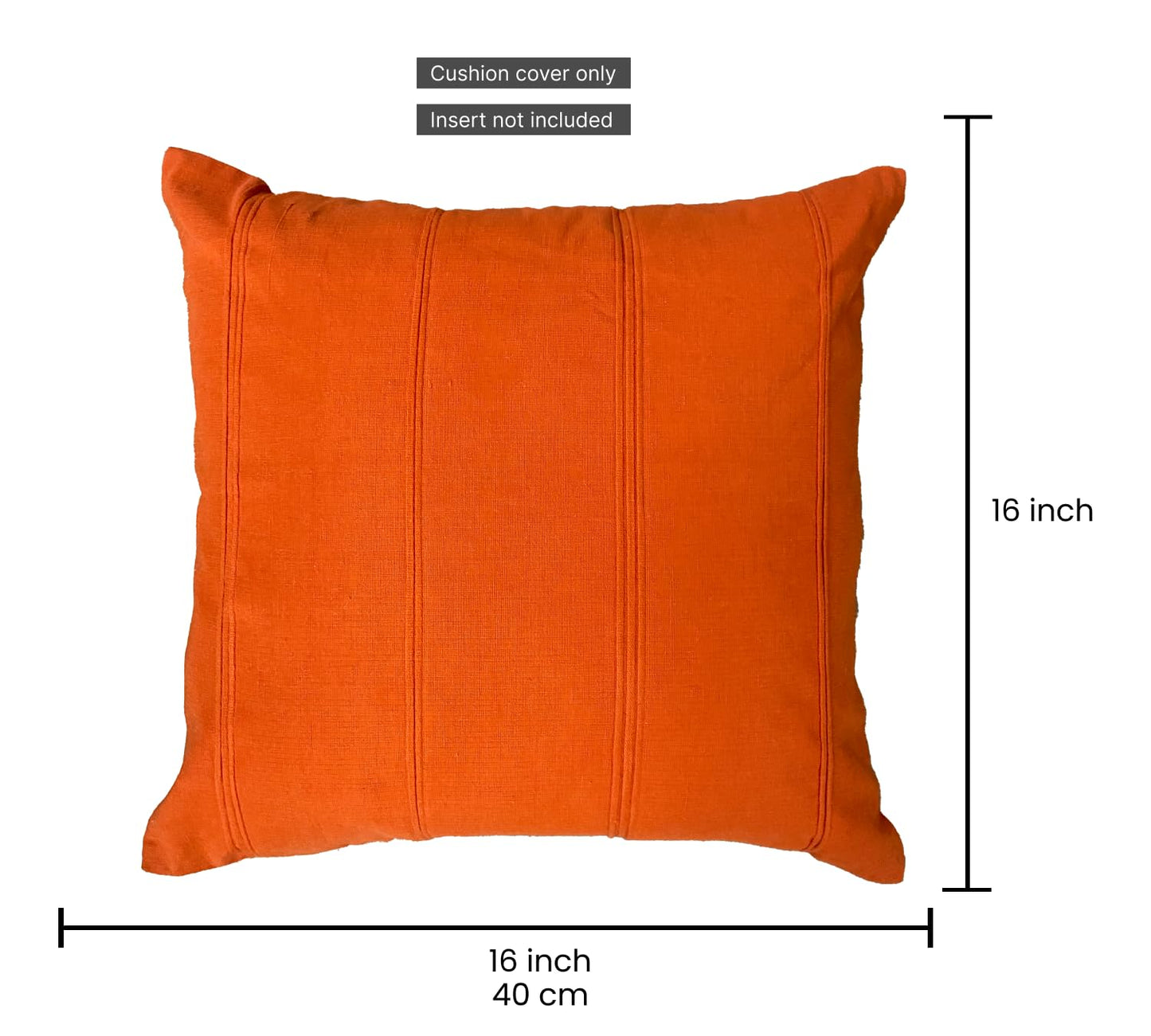 Orange Cushion Cover 16"x16"