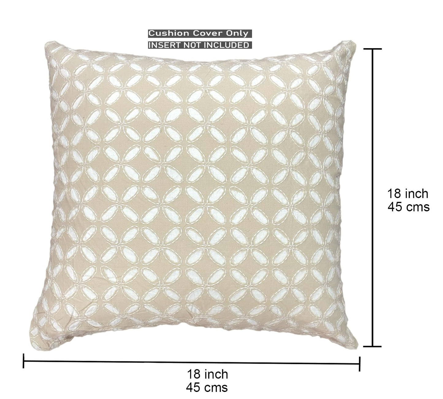 Cream Cushion Cover 18"x18"
