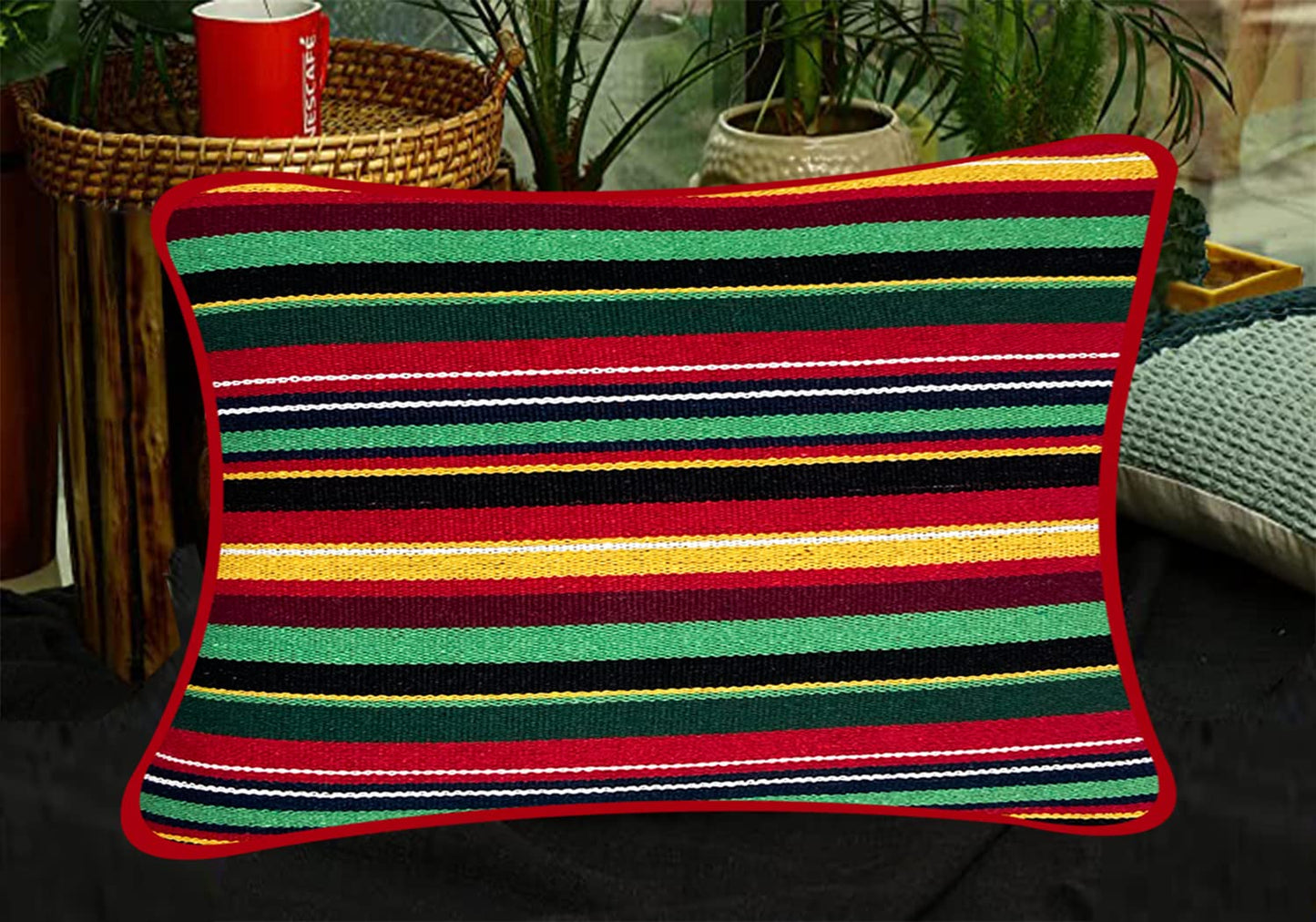 Ruby Red Cushion Cover 21"x27"