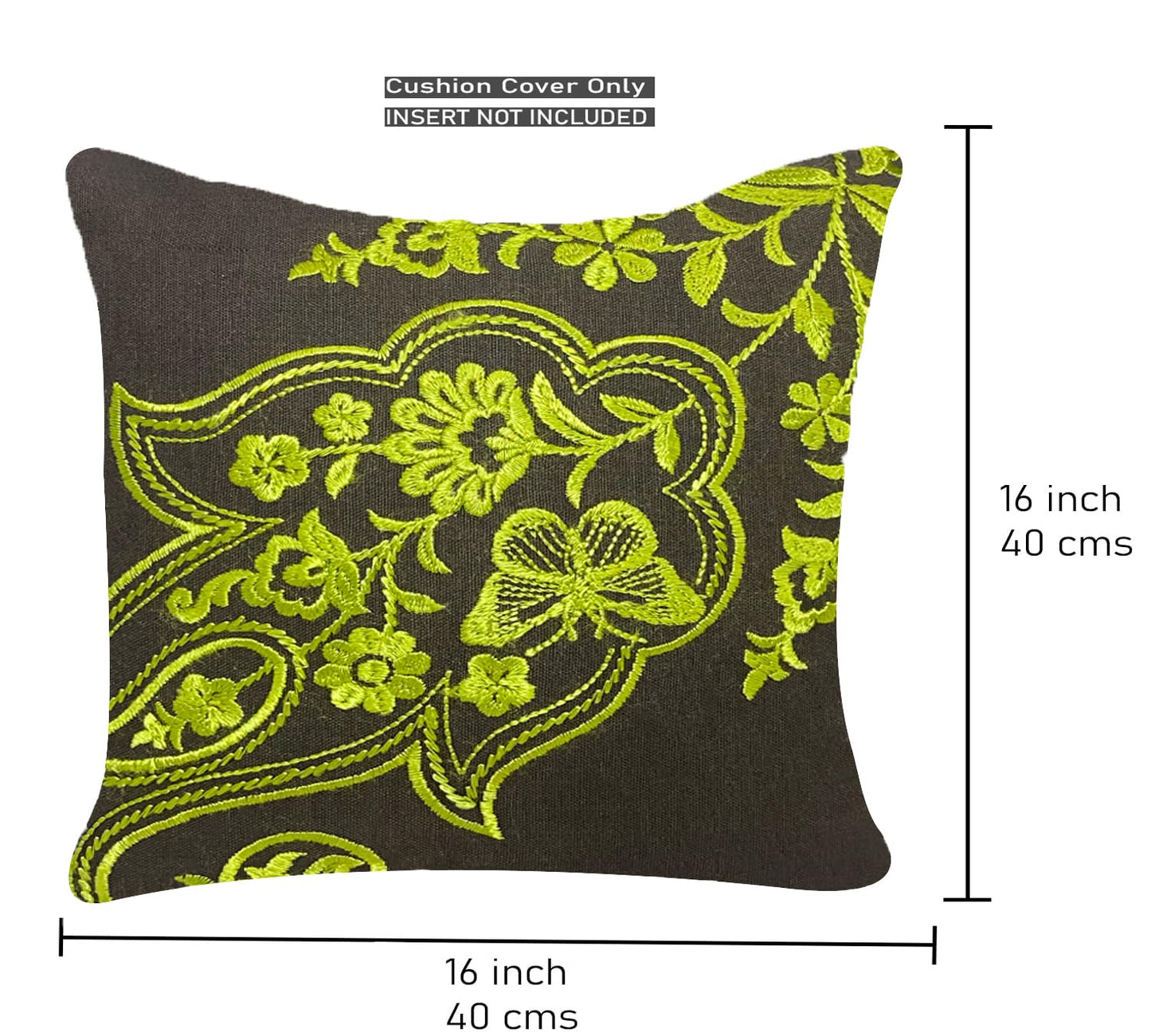 Neon Green Cushion Cover 16"x16"