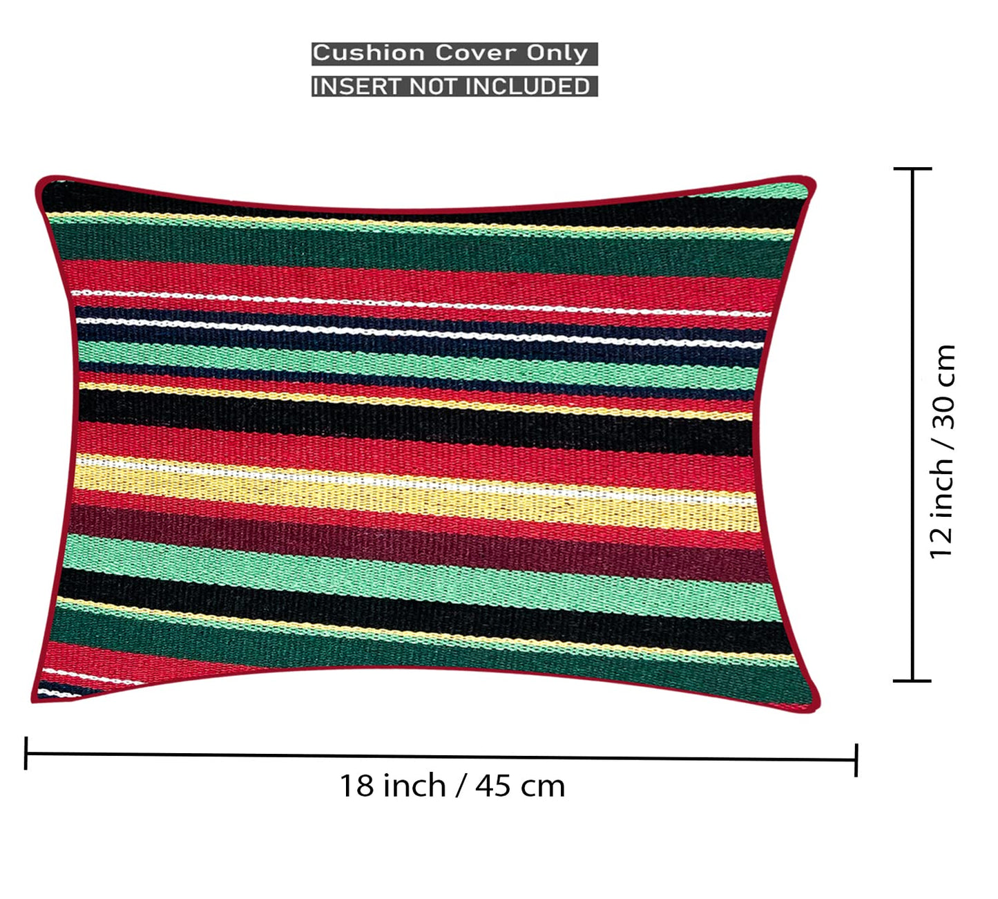 Ruby Red Cushion Cover 12"x18"