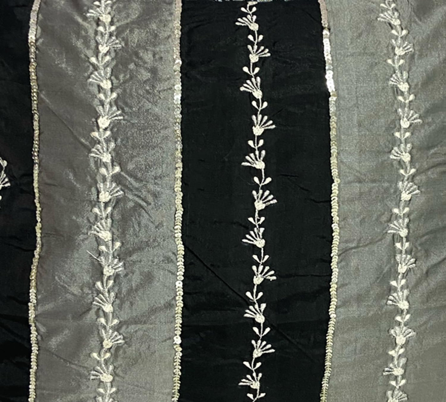 Black & Grey Cushion Cover 16"x16"
