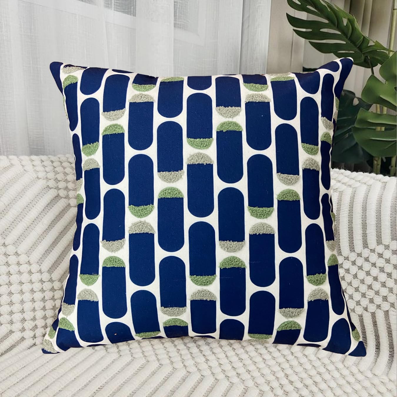 Blue Cushion Cover 18"x18"