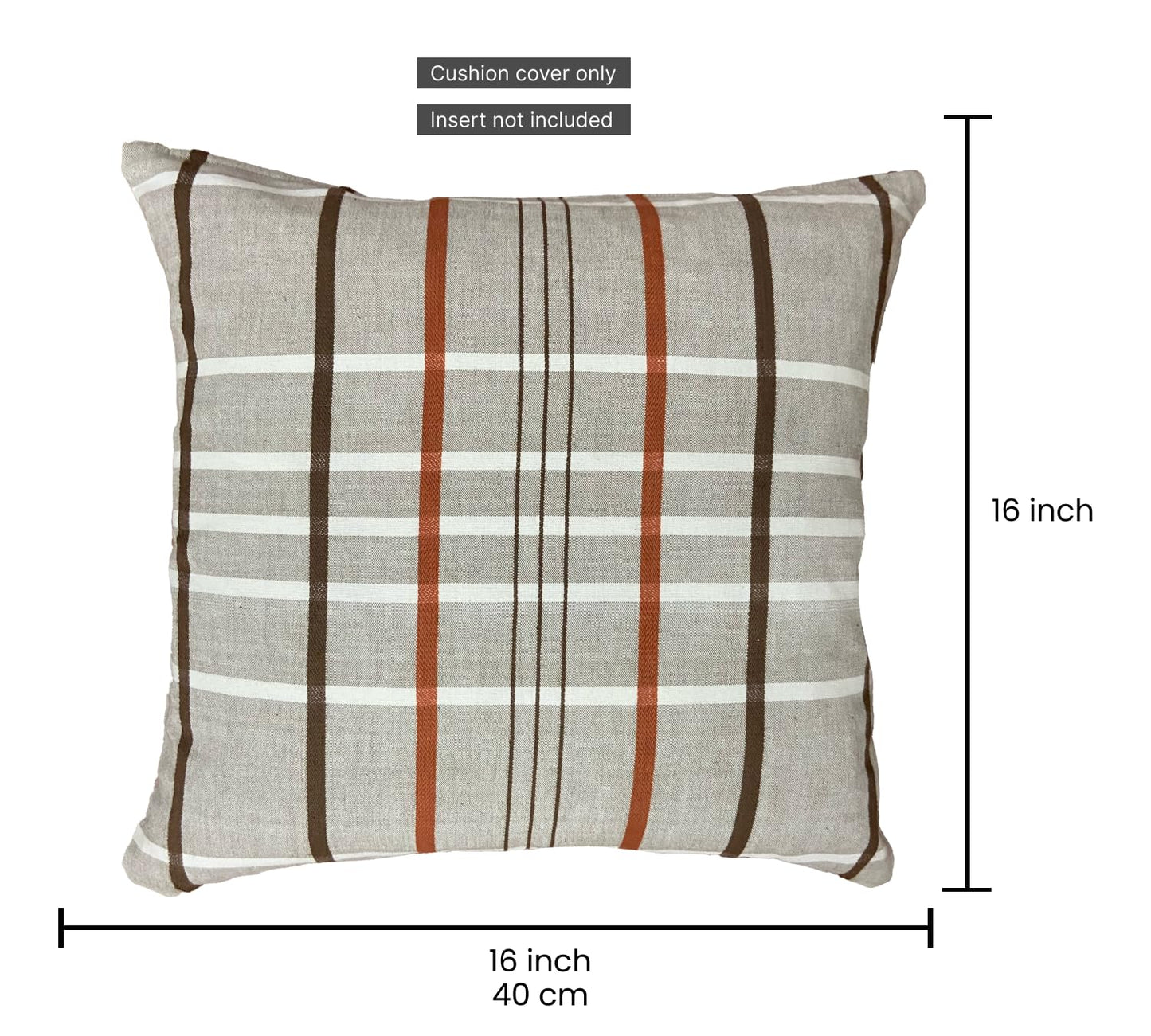 Grey Mix Cushion Cover 16"x16"
