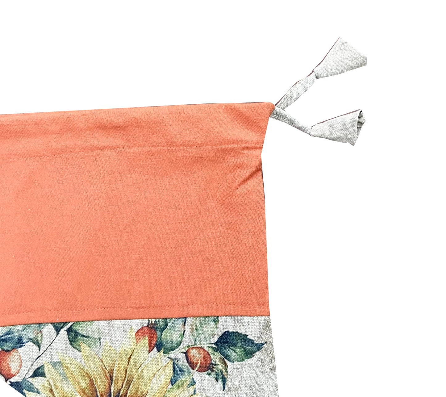 Orange Multi Cotton Bolster Cover (Pack of 2)