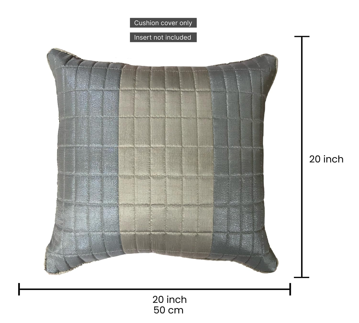 Silk Grey Cushion Cover 20"x20"