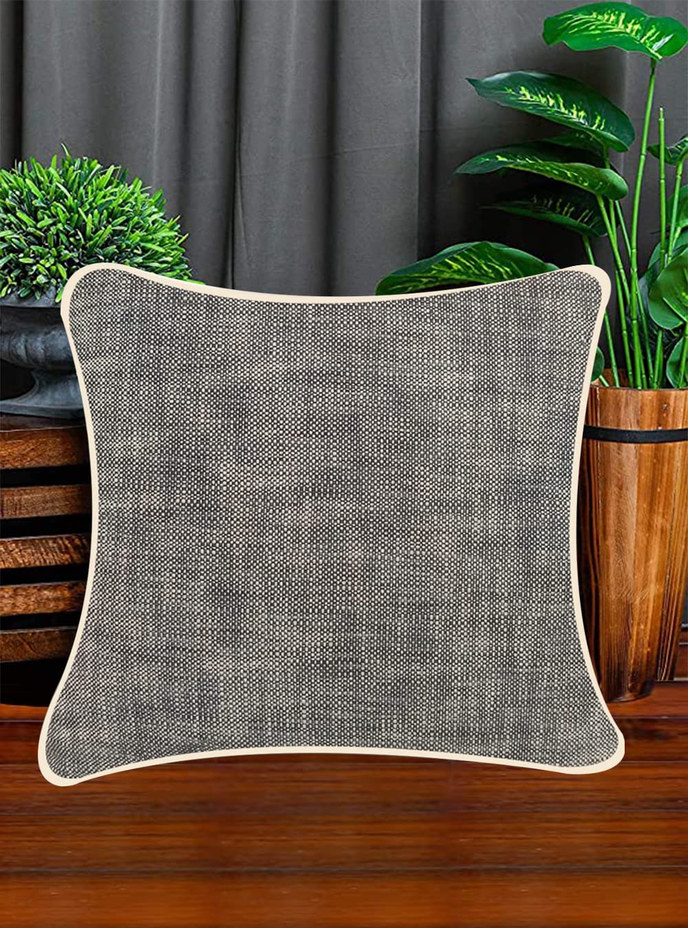 Lead Black Cushion Cover 22"x22"