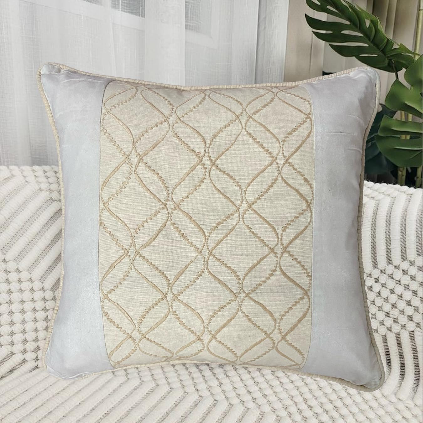 Cream Cushion Cover 16"x16"