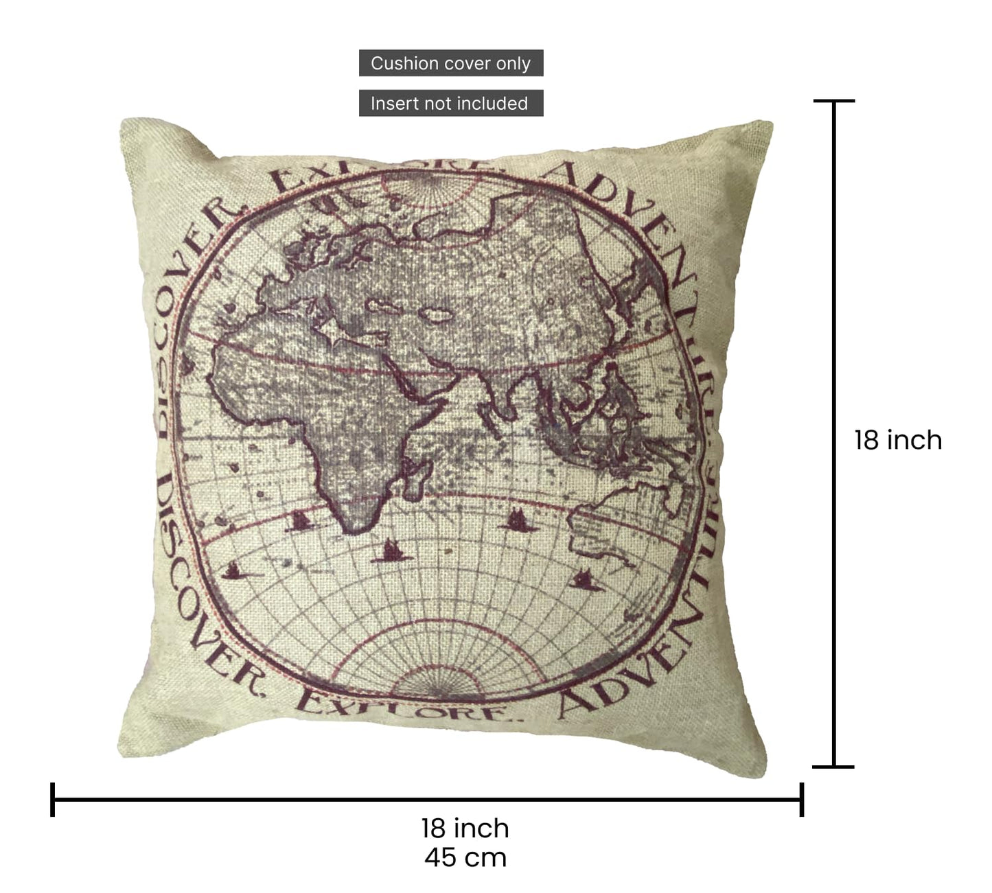 Ivory Cushion Cover 18"x18"