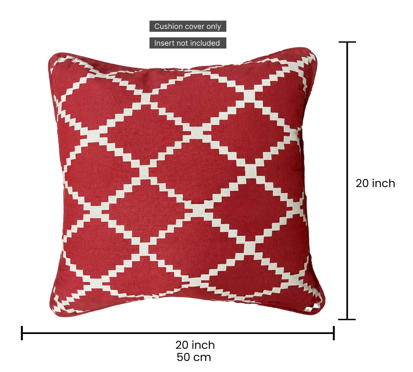 Red Cushion Cover 20"x20"