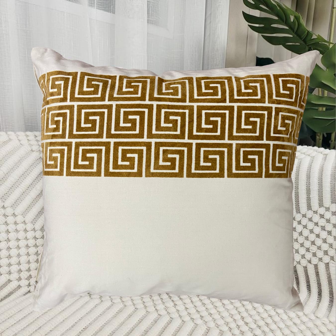 Beige Cushion Cover 18"x18"