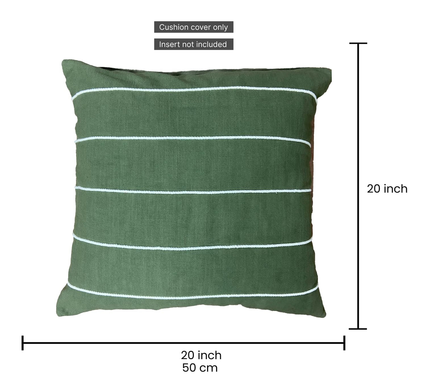 Green Cushion Cover 20"x20"