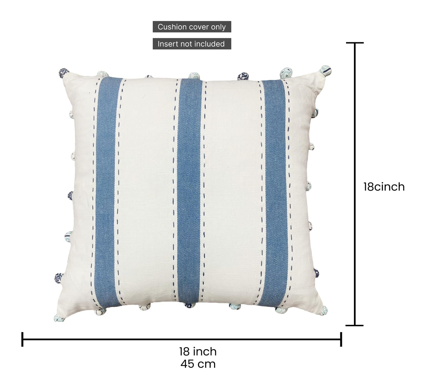 Cream Cushion Cover 18"x18"
