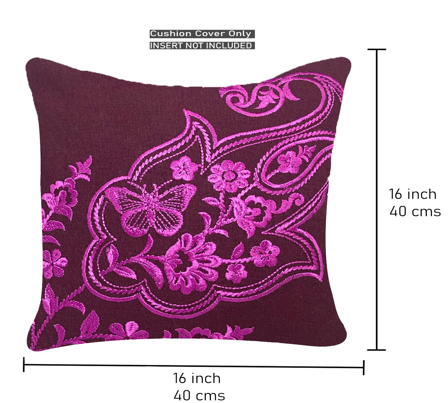 Neon Pink Cushion Cover 16"x16"