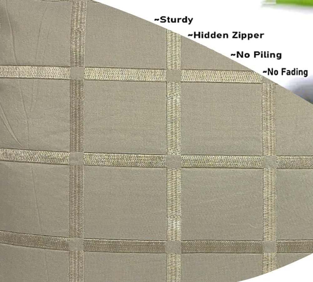 Dark Beige Cushion Cover 16"x16"
