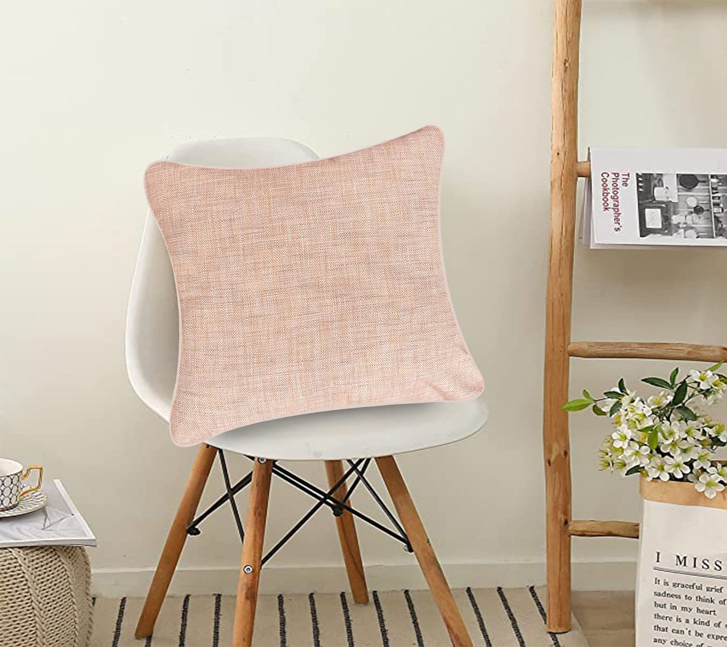 Light Pink Cushion Cover 22"x22"