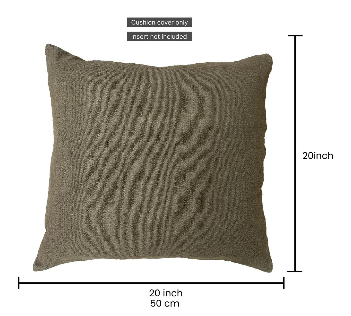 Brown Cushion Cover 20"x20"