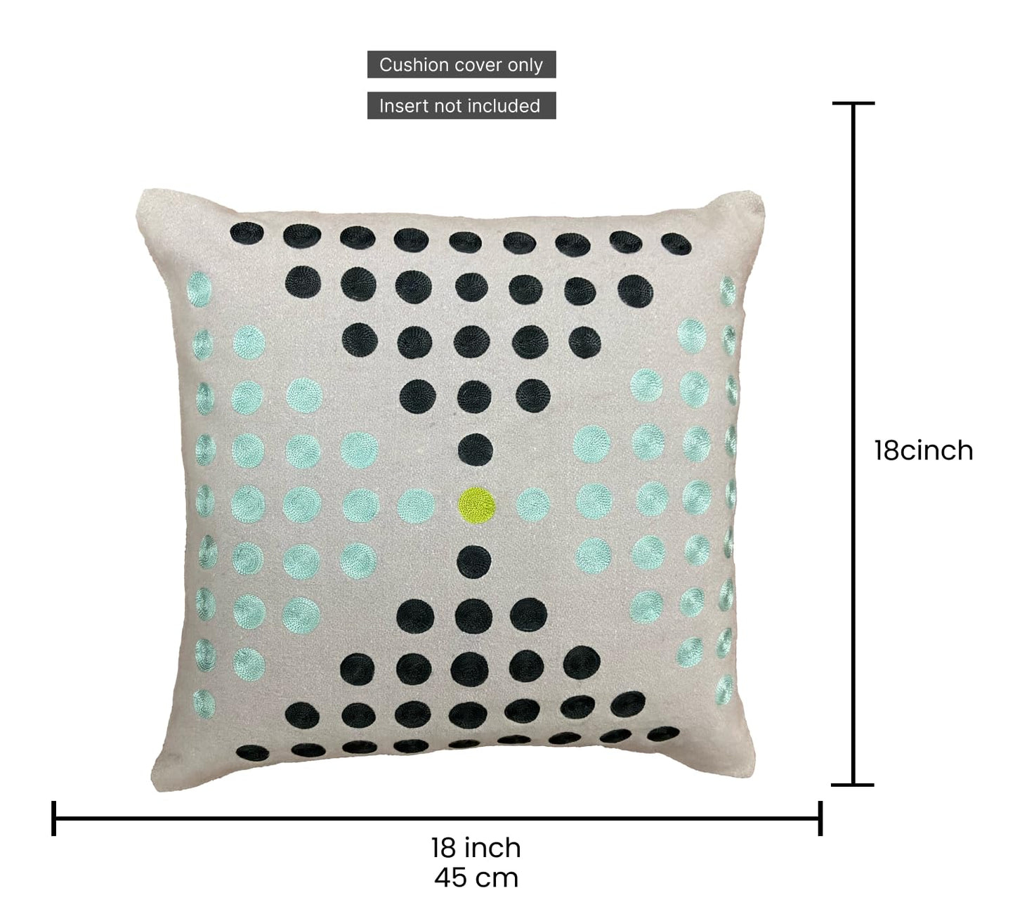 Stone Grey Cushion Cover 18"x18"