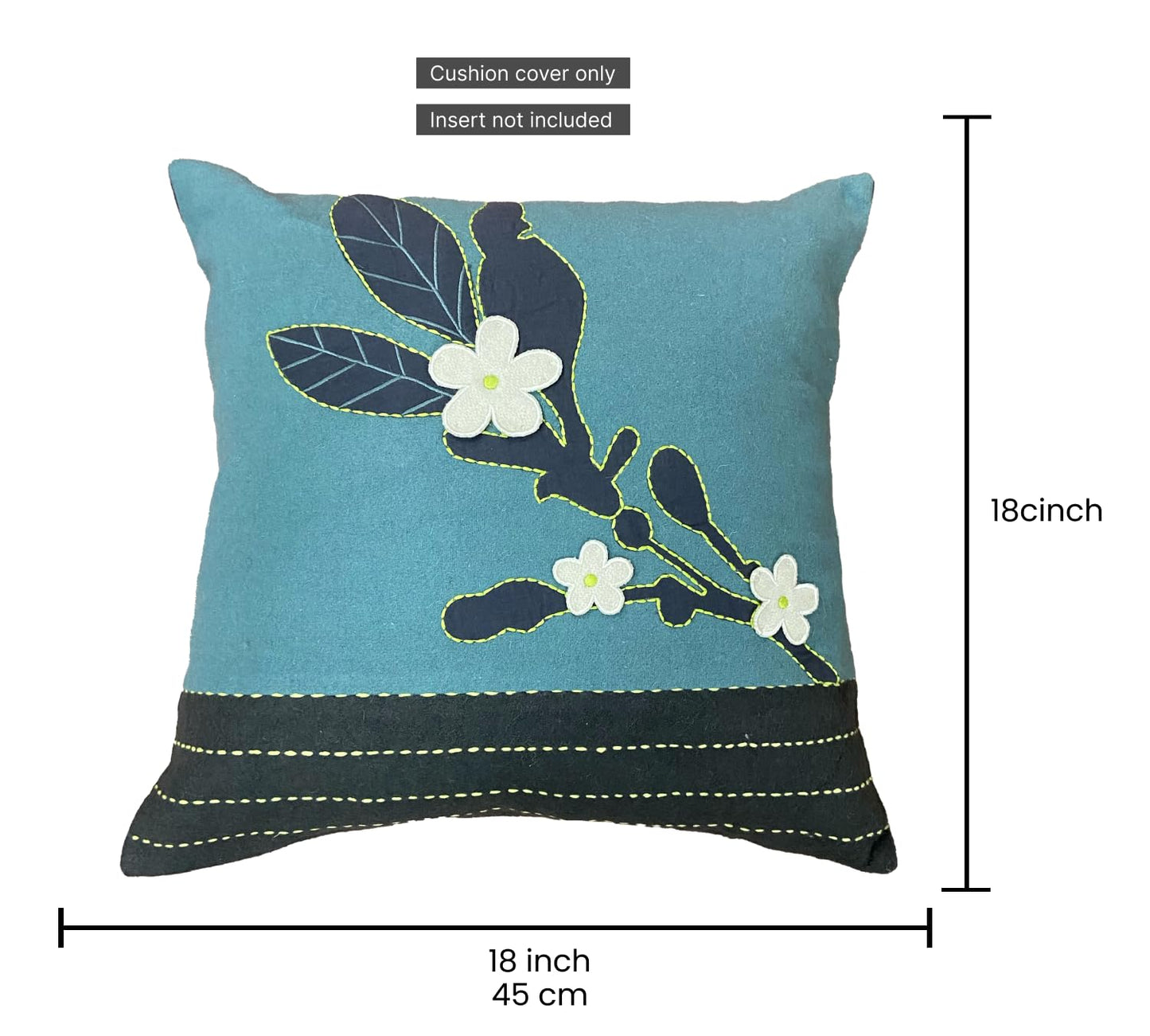 Sapphire Blue Cushion Cover 18"x18"