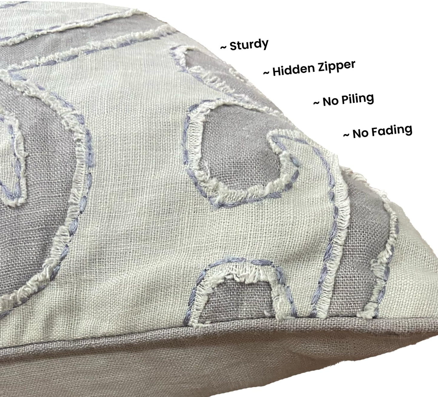 Cream & Grey Cushion Cover 20"x20"