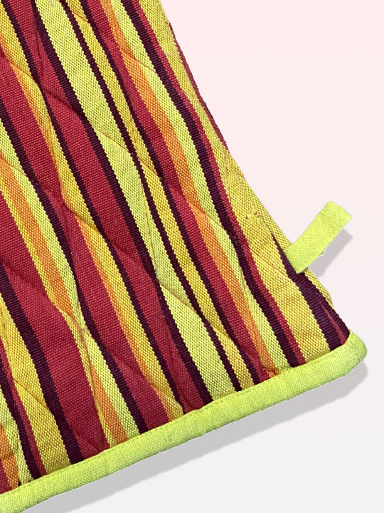 Yellow & Red Oven Glove - 6X12 Inches