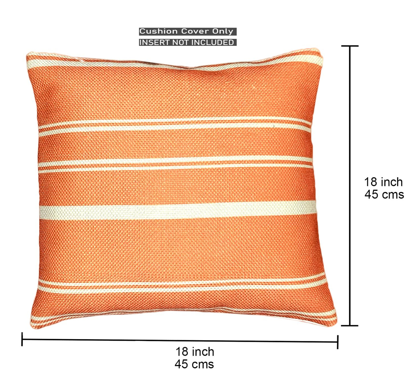 Peach Cushion Cover 18"x18" (Pack of 2)