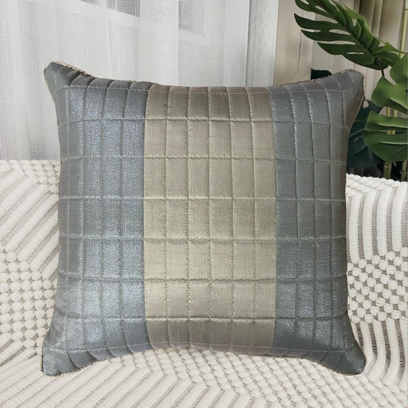 Silk Grey Cushion Cover 20"x20"