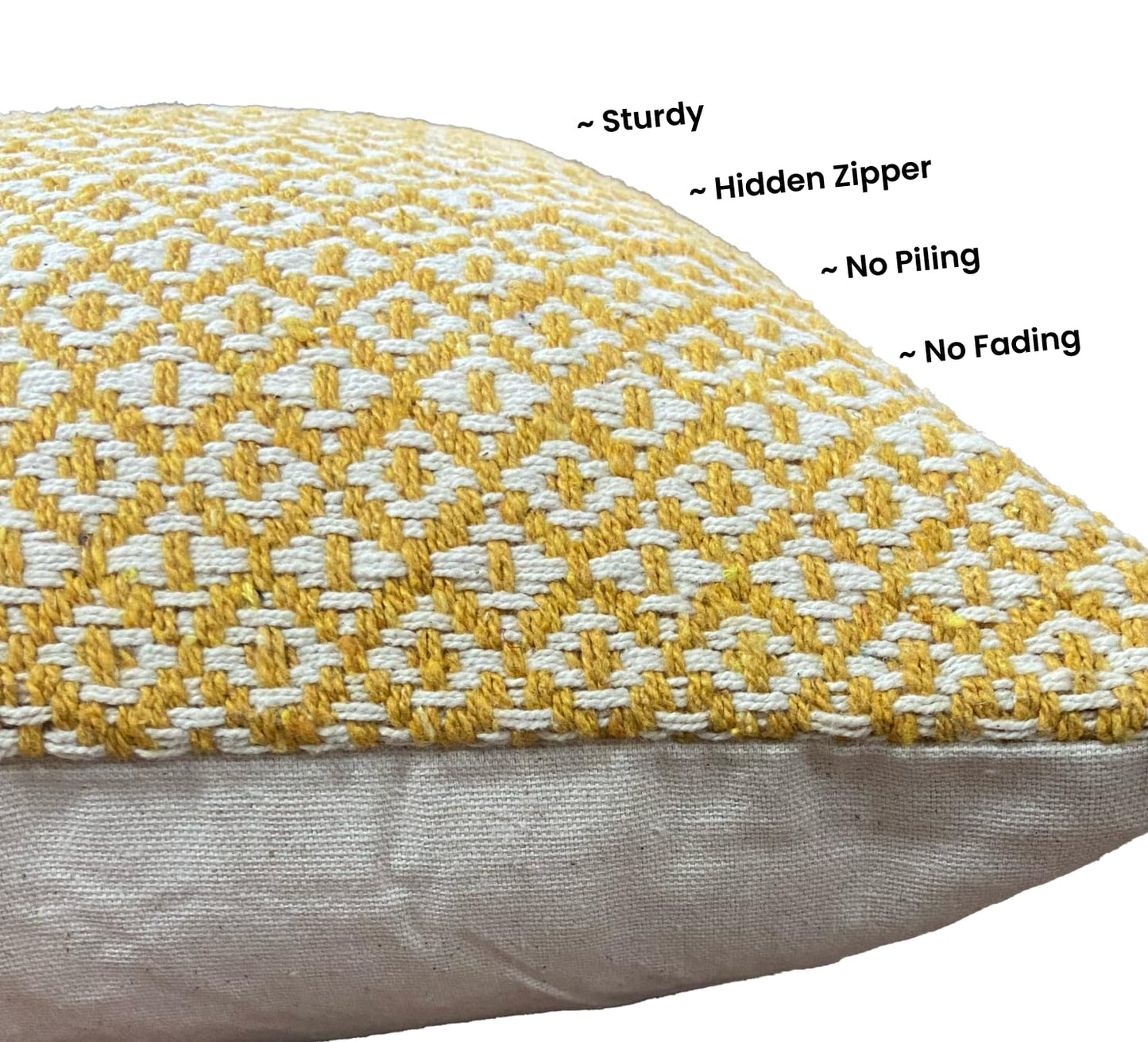 Yellow Cushion Cover 18"x18"