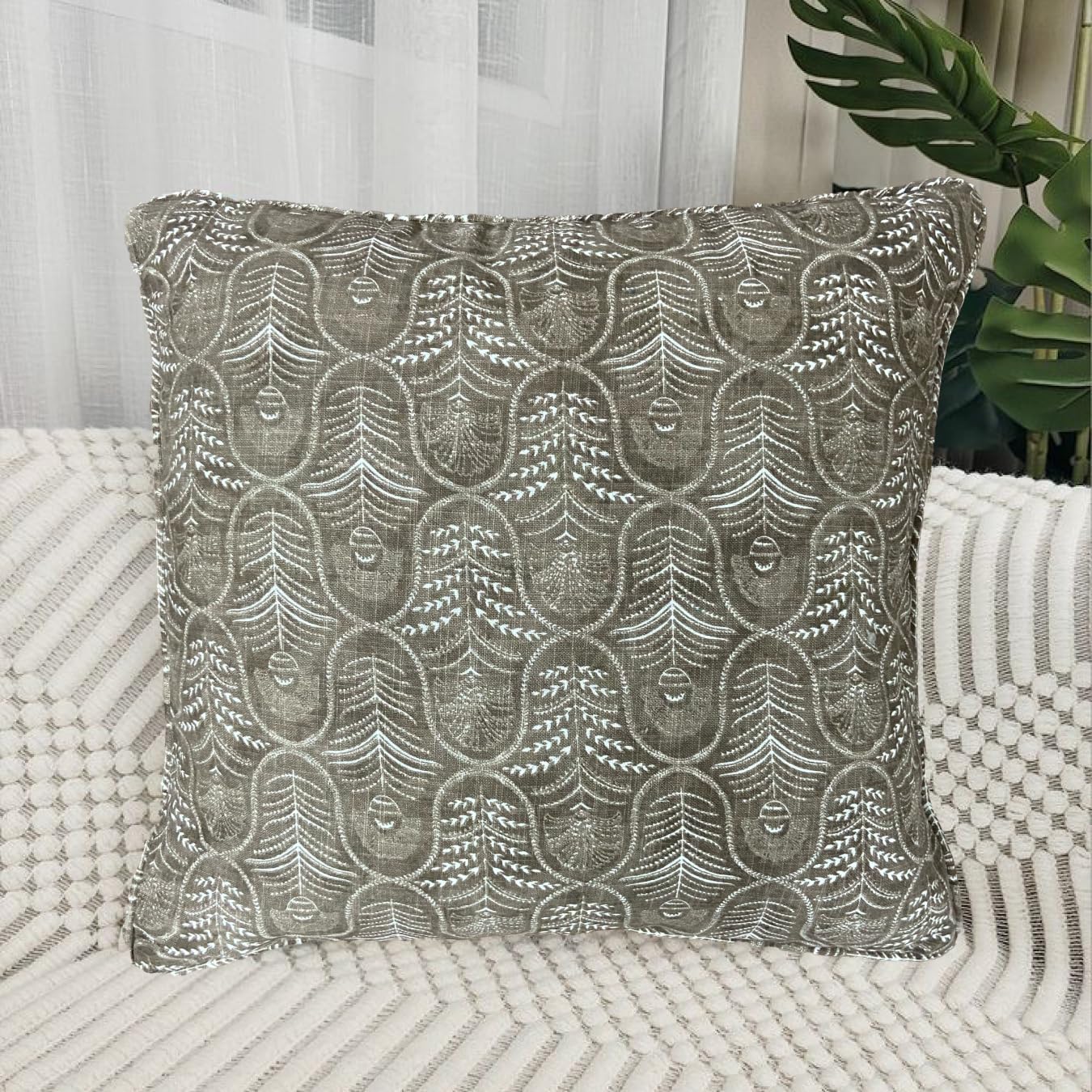 Grey Cushion Cover 16"x16"