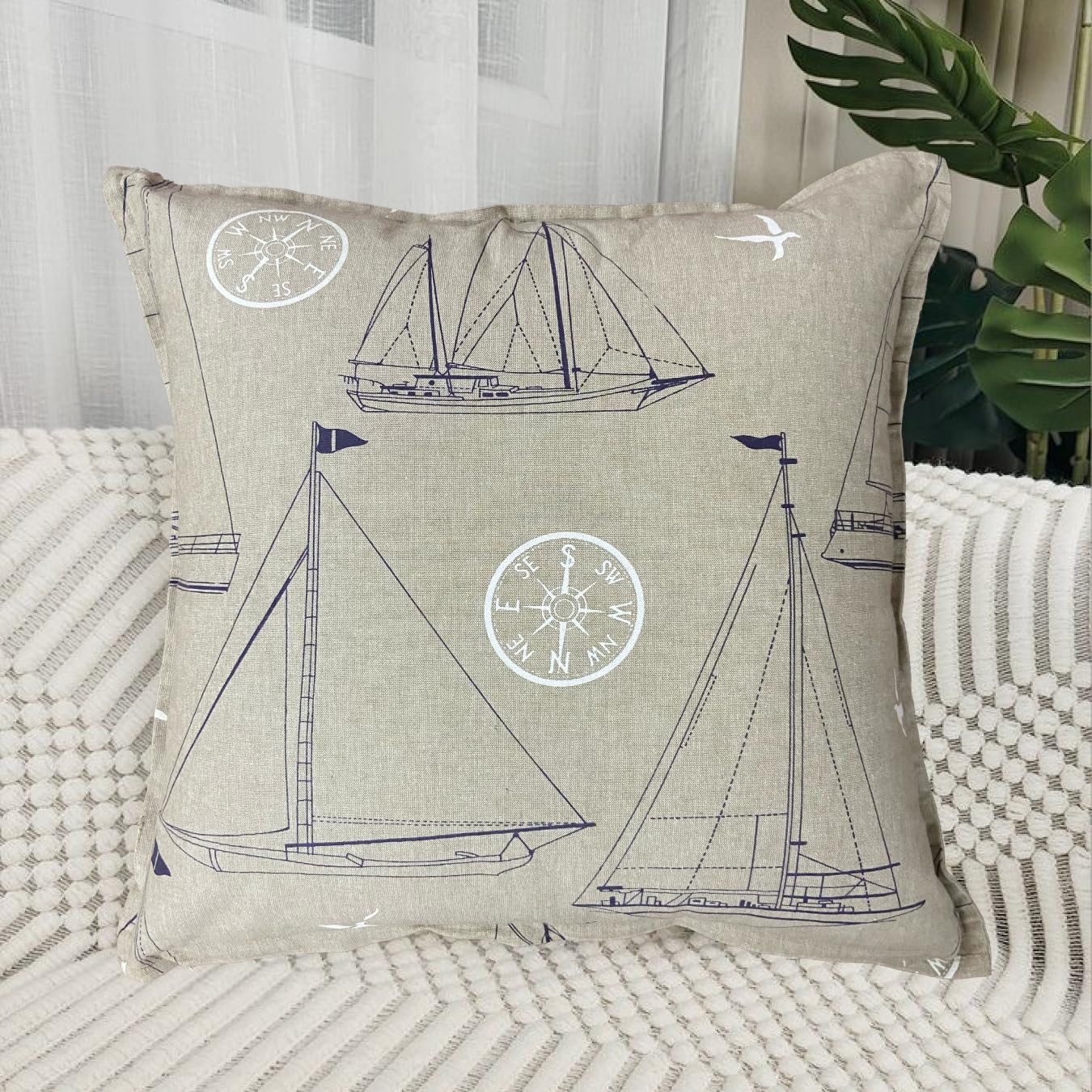 Dark Beige Cushion Cover 20"x20"