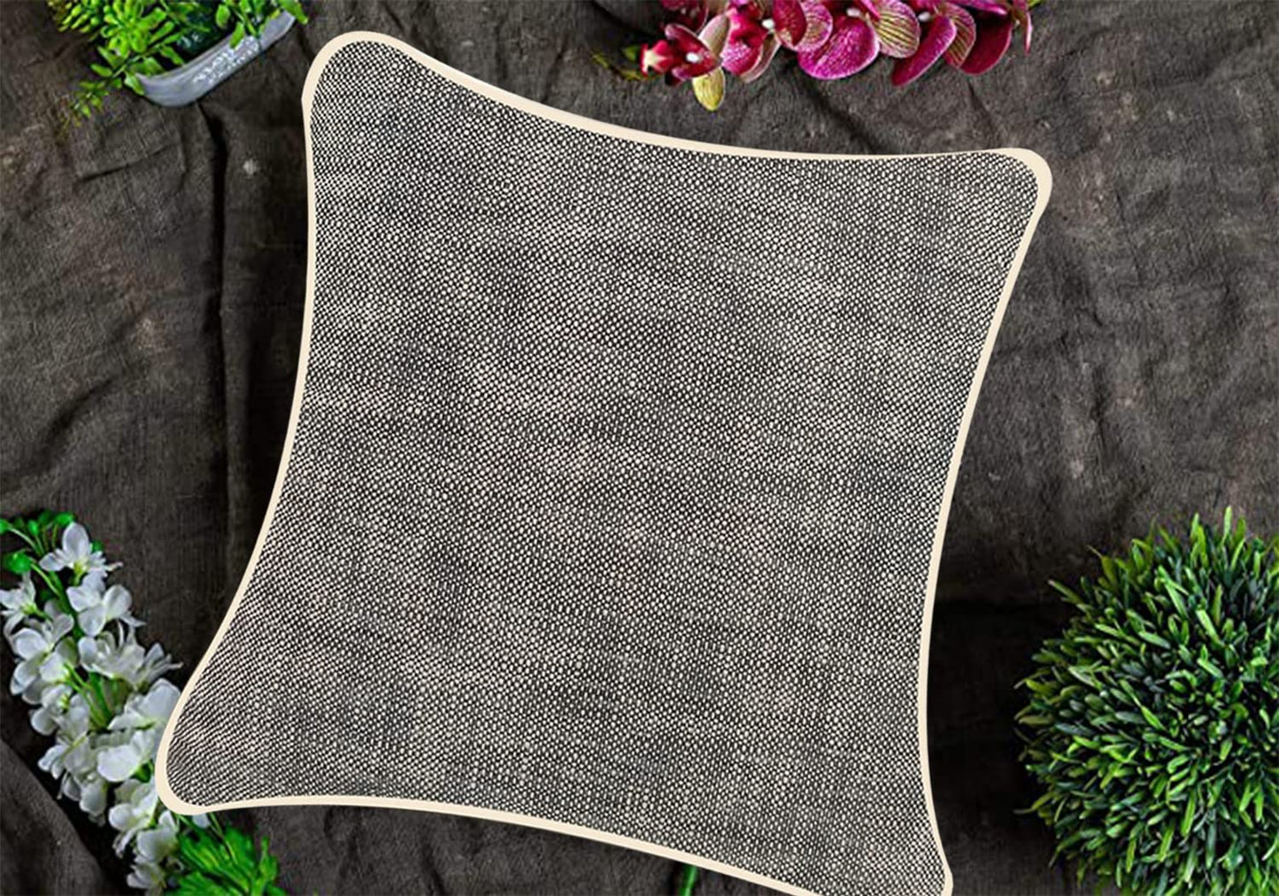 Lead Black Cushion Cover 22"x22"