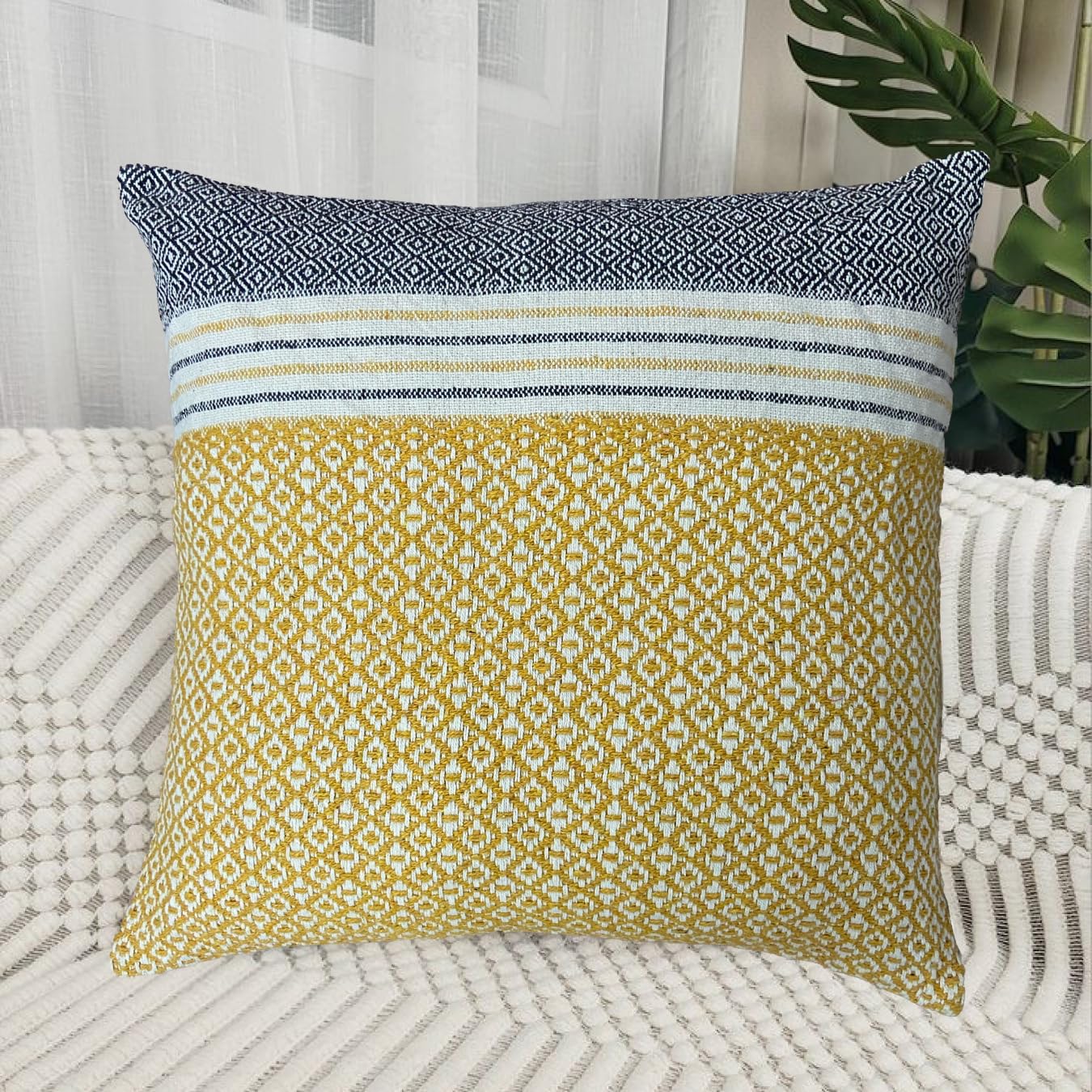 Yellow Cushion Cover 18"x18"