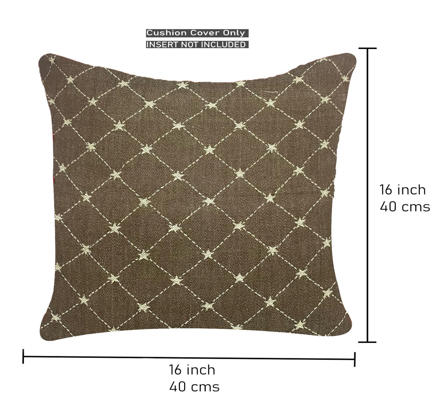 Brown Cushion Cover 16"x16"
