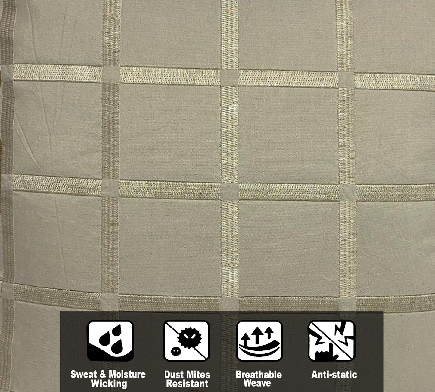 Dark Beige Cushion Cover 16"x16"
