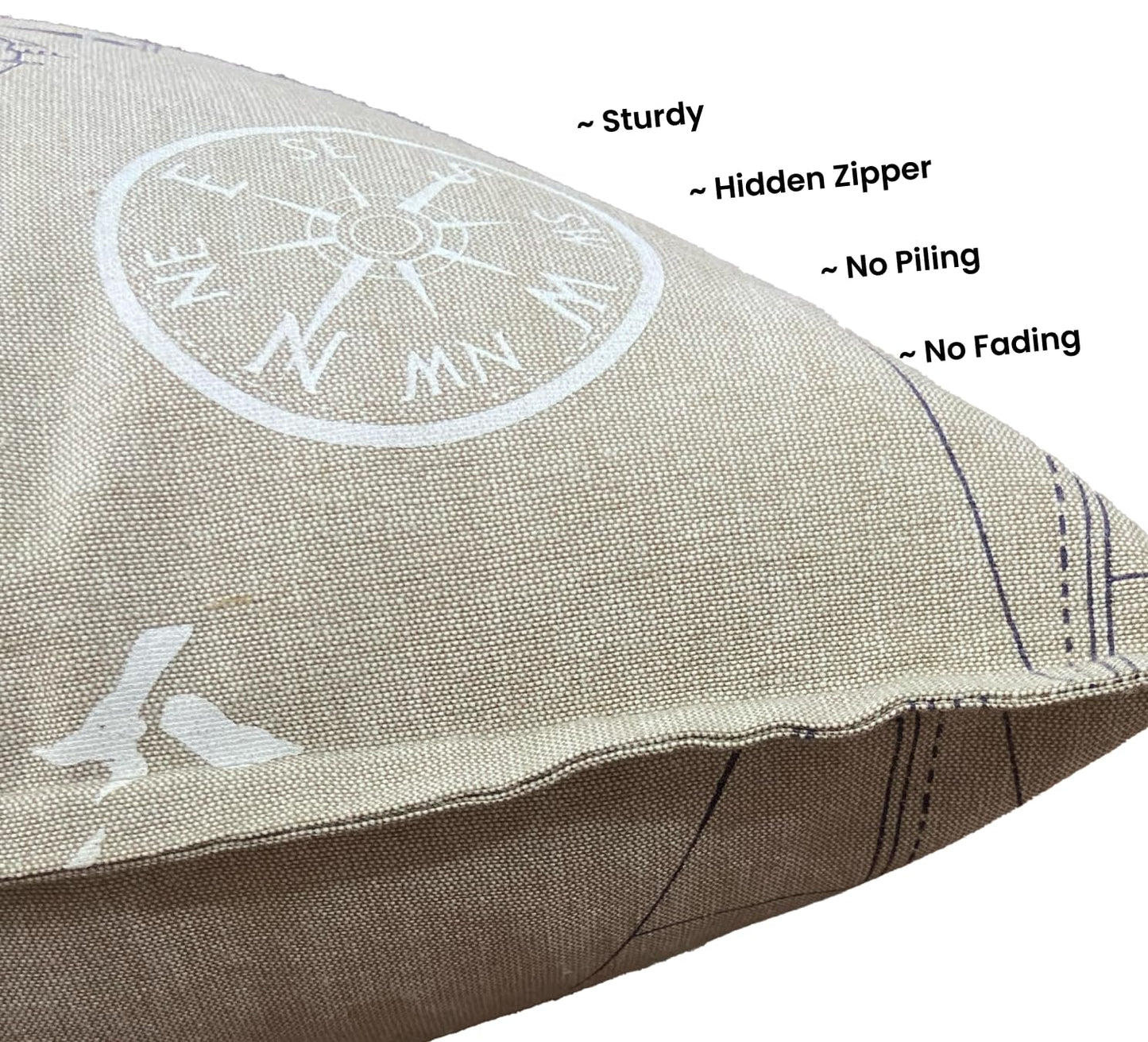Dark Beige Cushion Cover 20"x20"