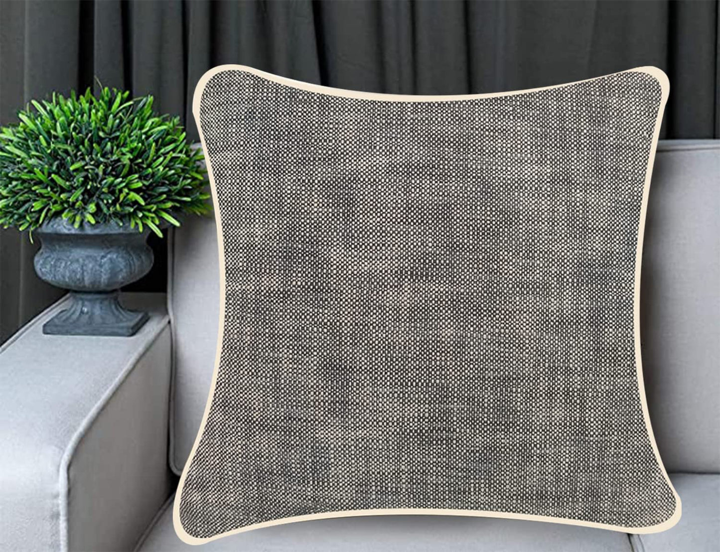 Lead Black Cushion Cover 22"x22"