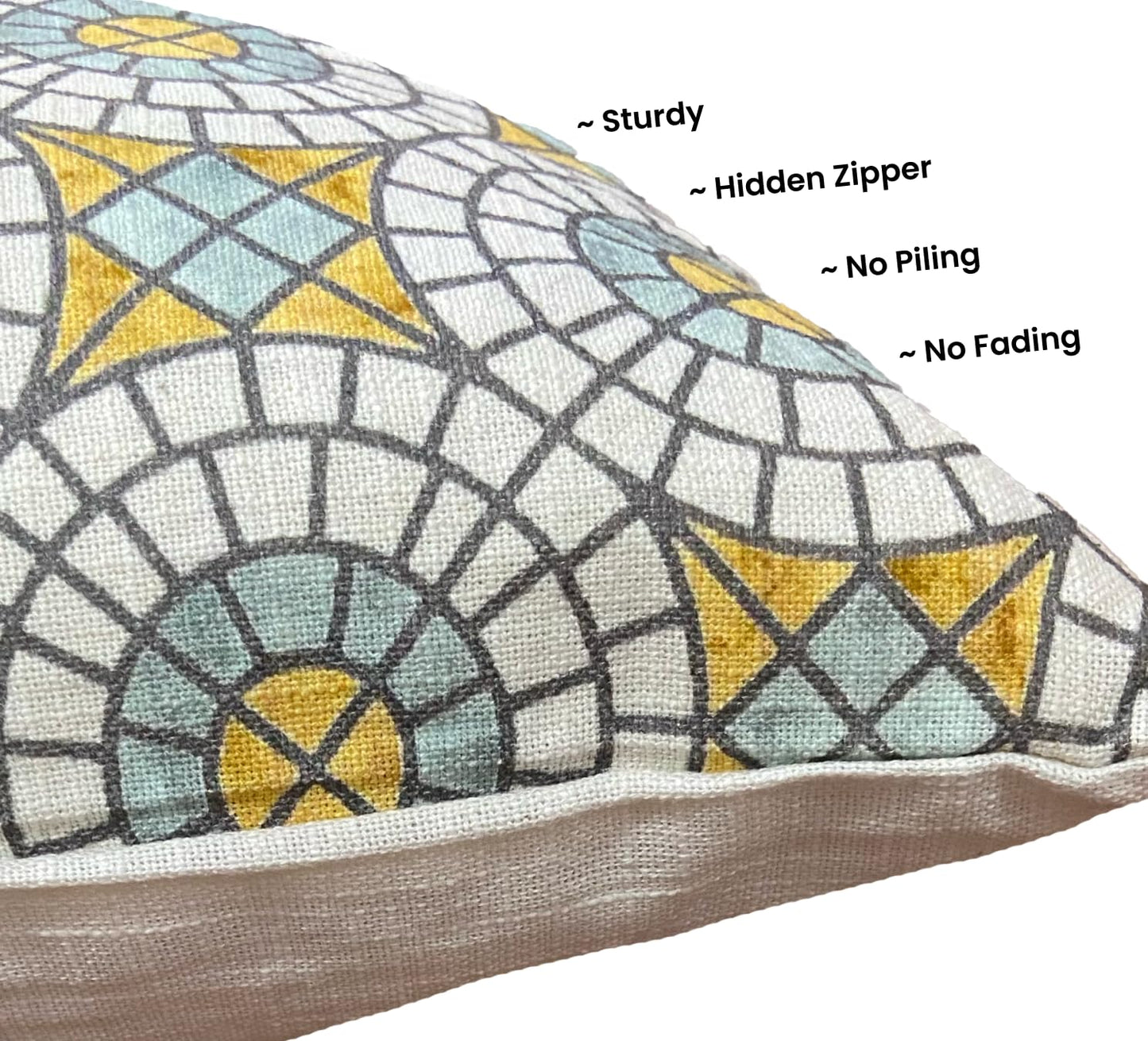 Yellow Multi Cushion Cover 18"x18"