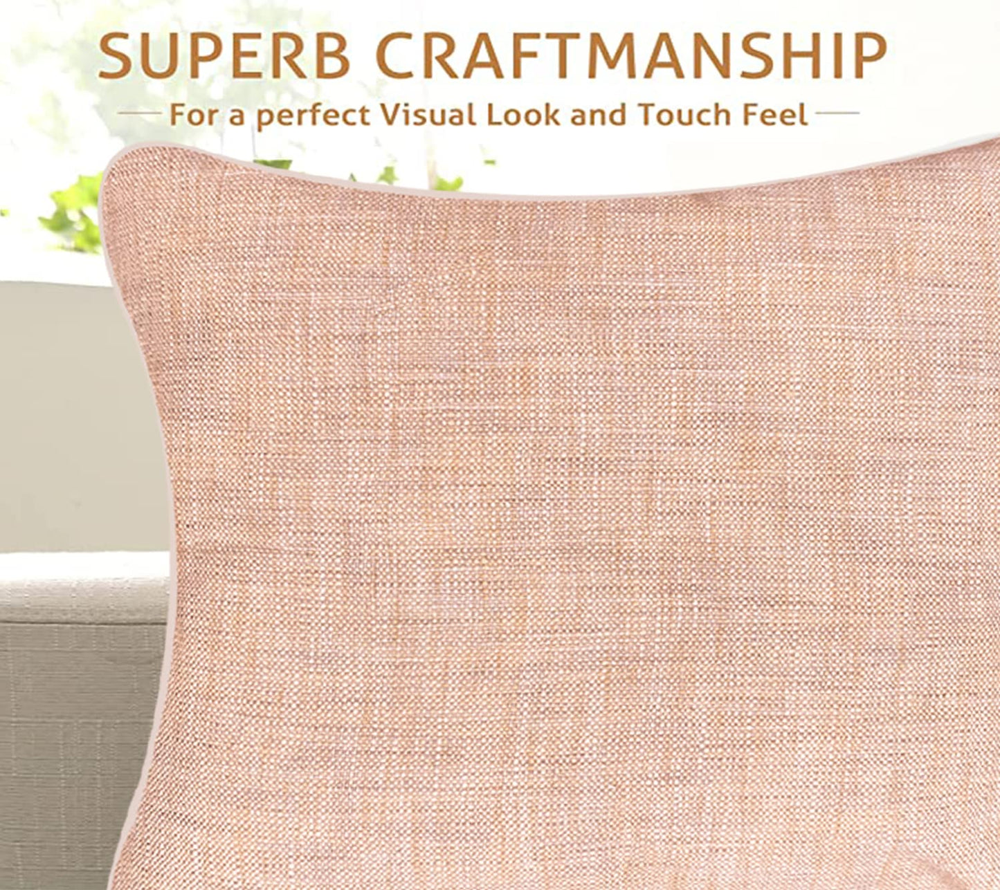 Light Pink Cushion Cover 22"x22"
