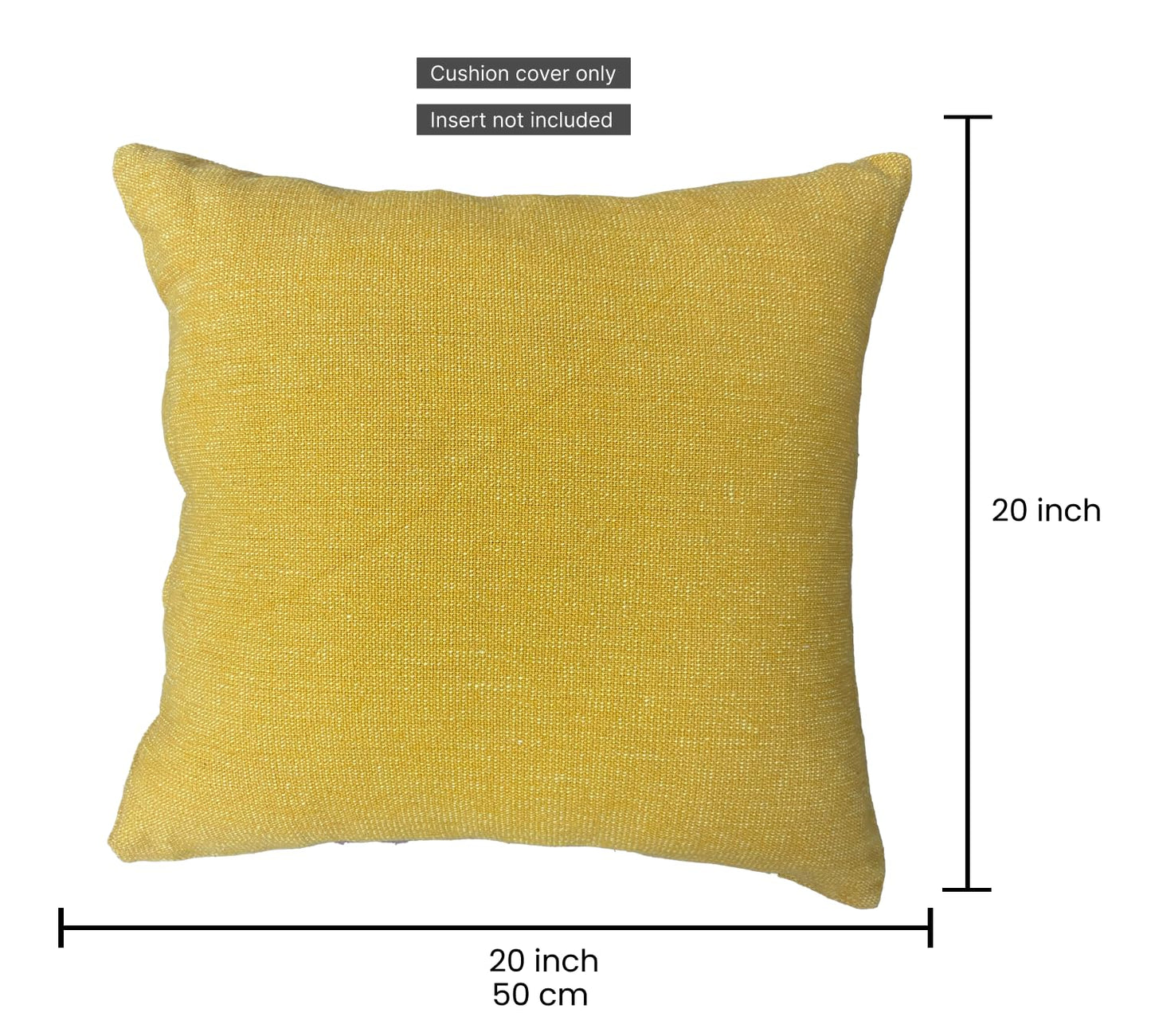 Yellow Cushion Cover 20"x20"