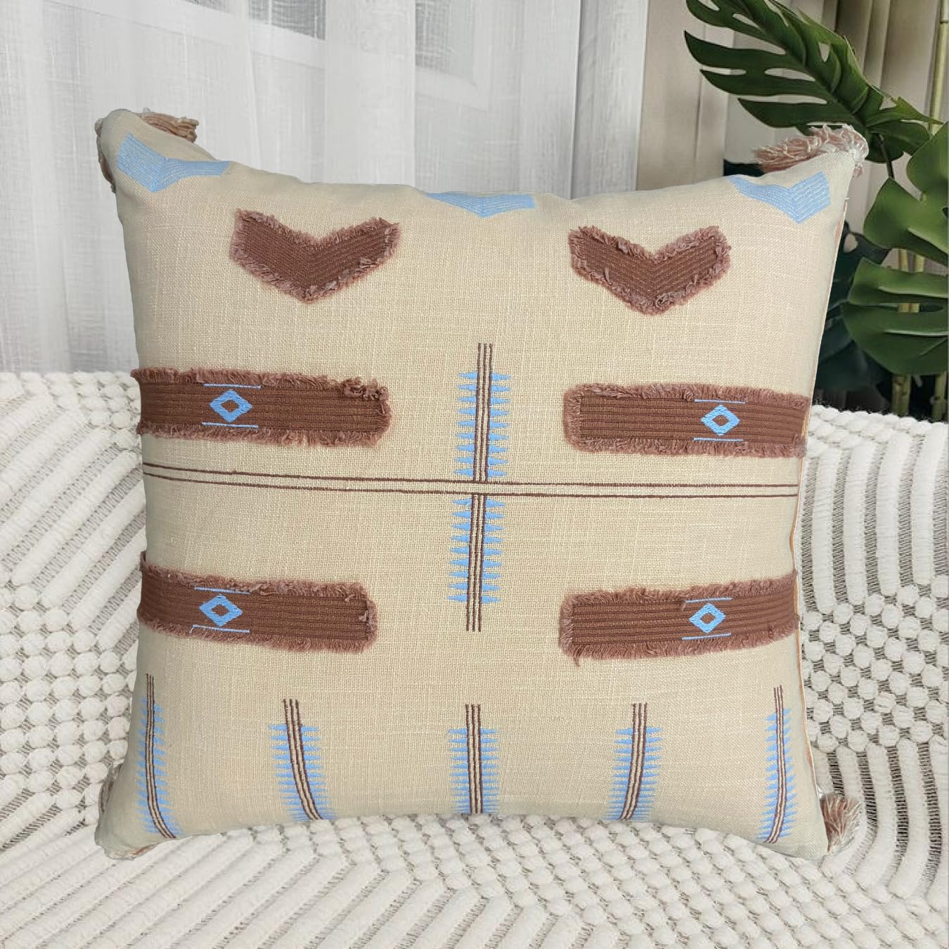Ivory Cream Cushion Cover 20"x20"