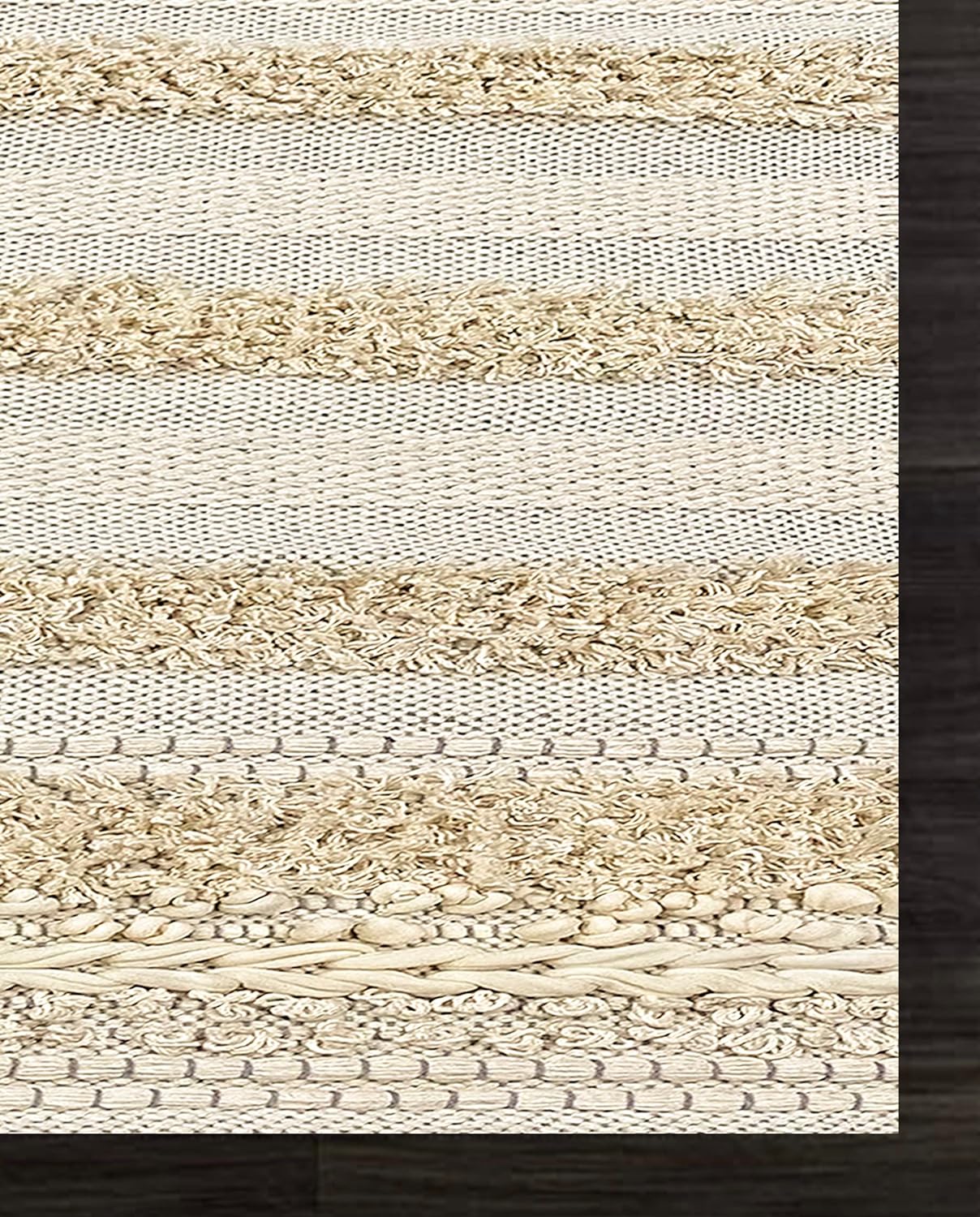 Vintage Cream & Beige Floor Carpet