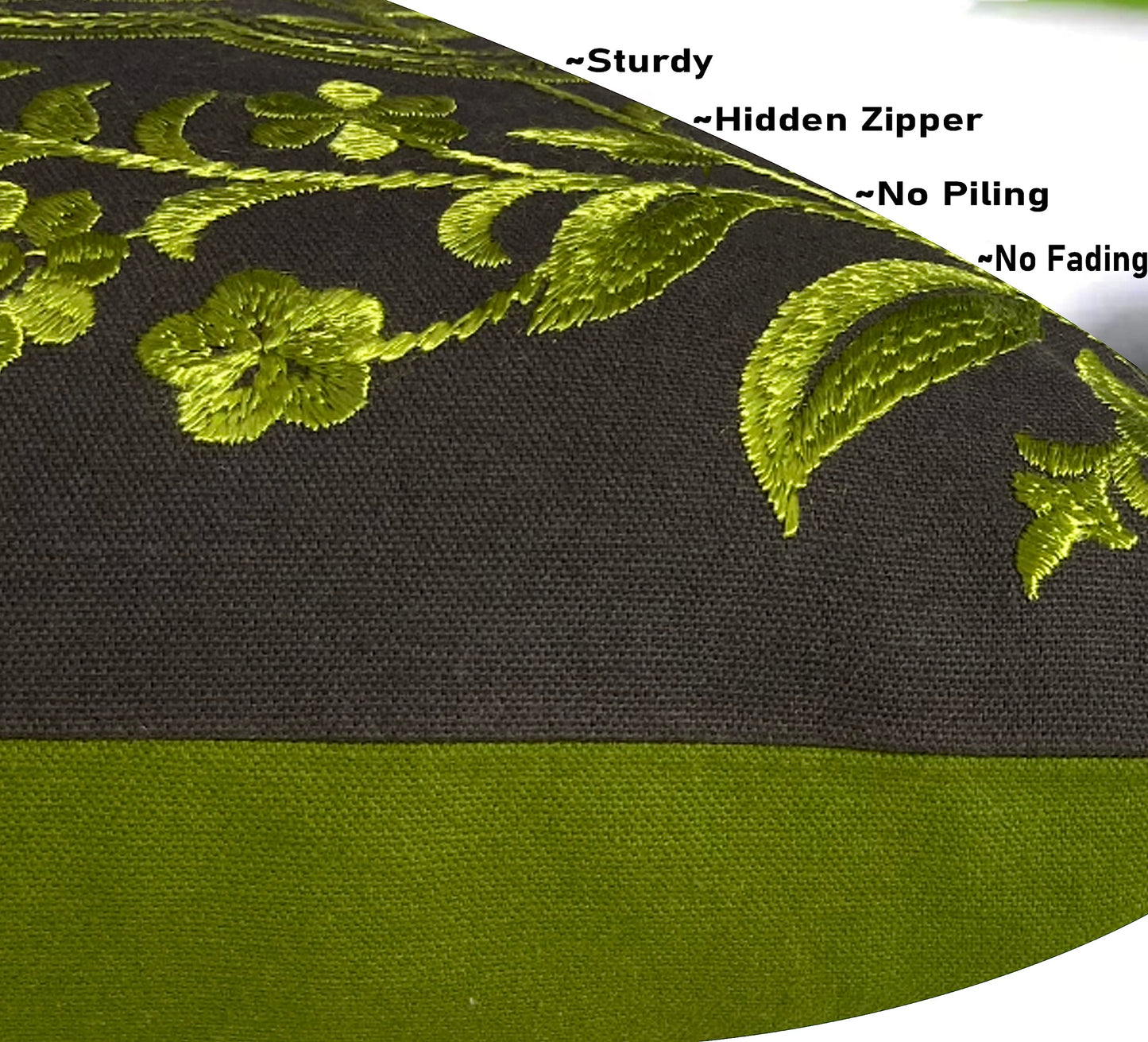 Neon Green Cushion Cover 16"x16"