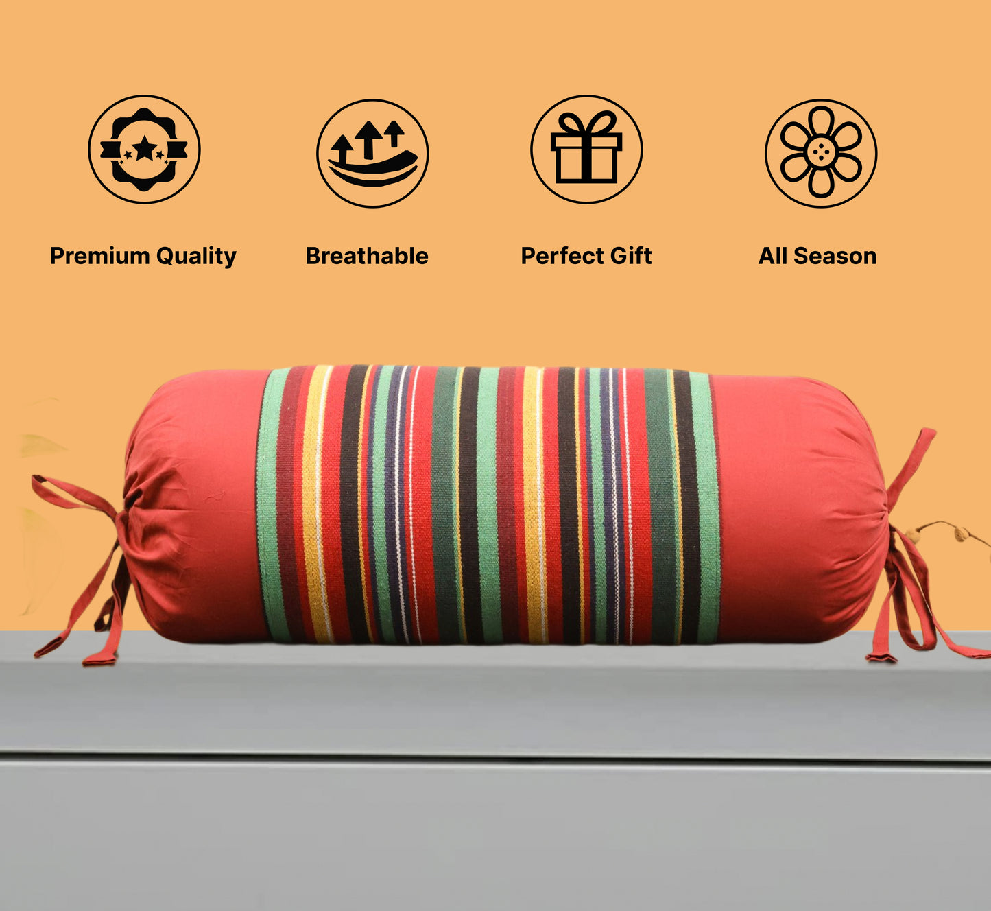 Bolster Cover 15x30 Inches - Pack of 2