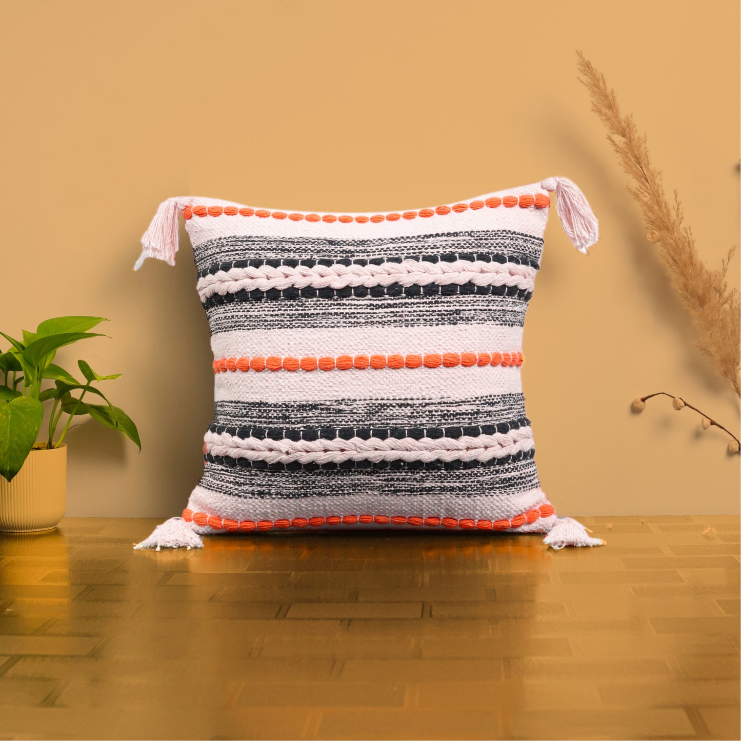 Flaming Orange Cushion Cover 16"x16"