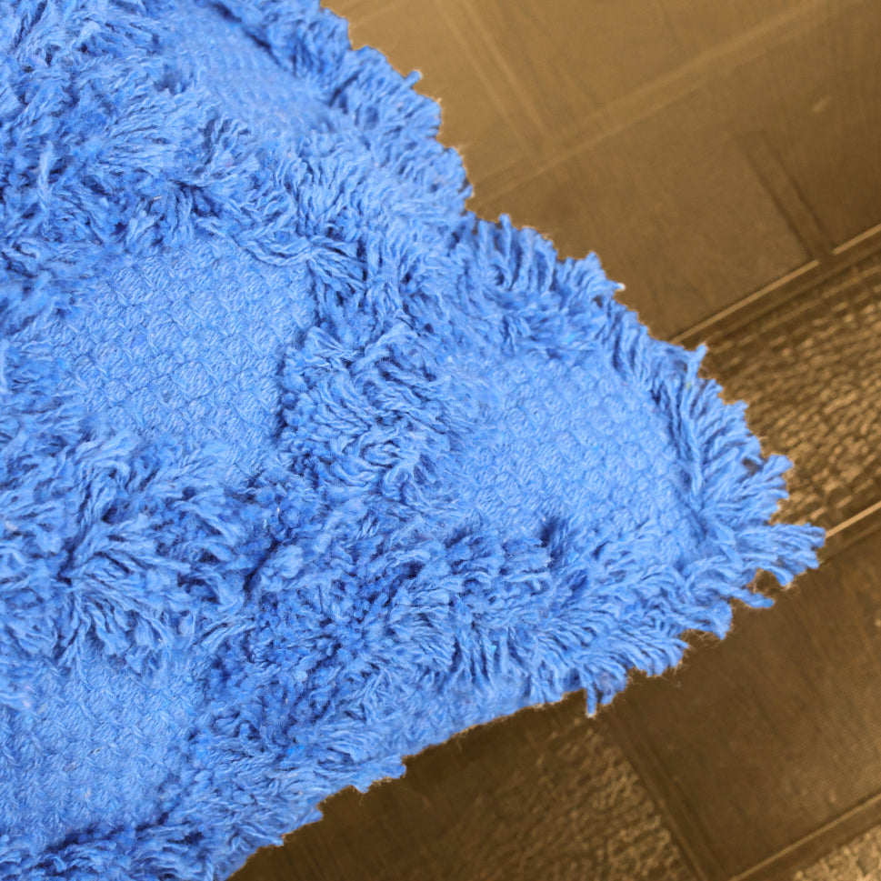 Blue Fringe Cushion Cover 18"x18"