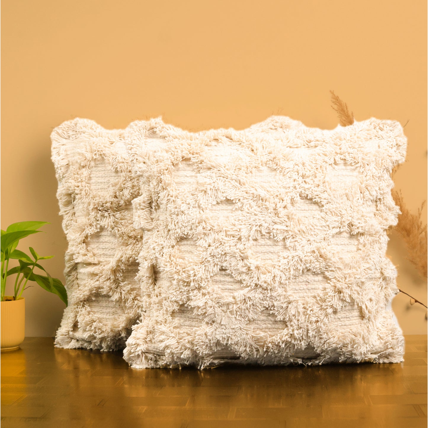 Jasmine Cream Cushion Cover 18"x18"