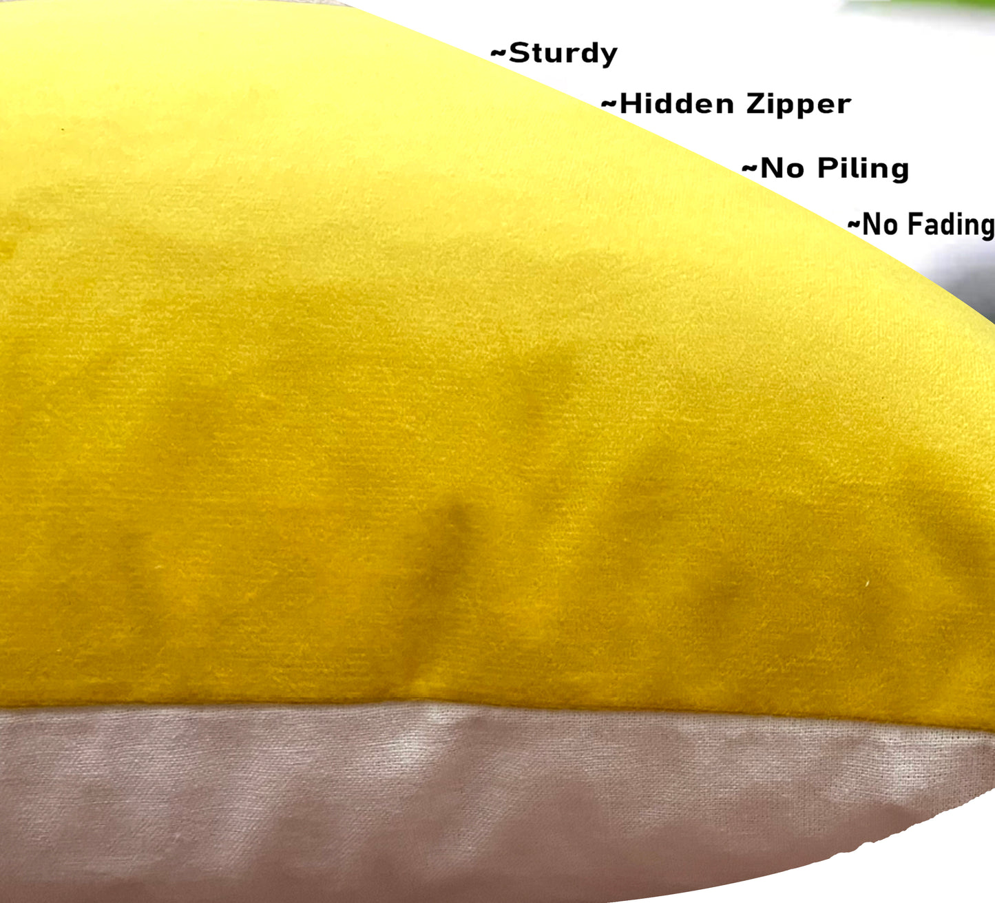 Yellow Cushion Cover 18"x18" (Pack of 2)