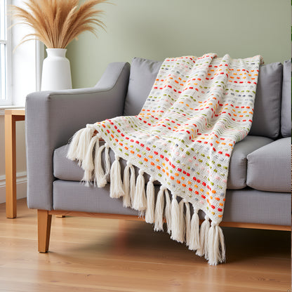 Pure Cotton Parchment Multi  Throw