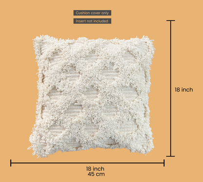 Jasmine Cream Cushion Cover 18"x18"