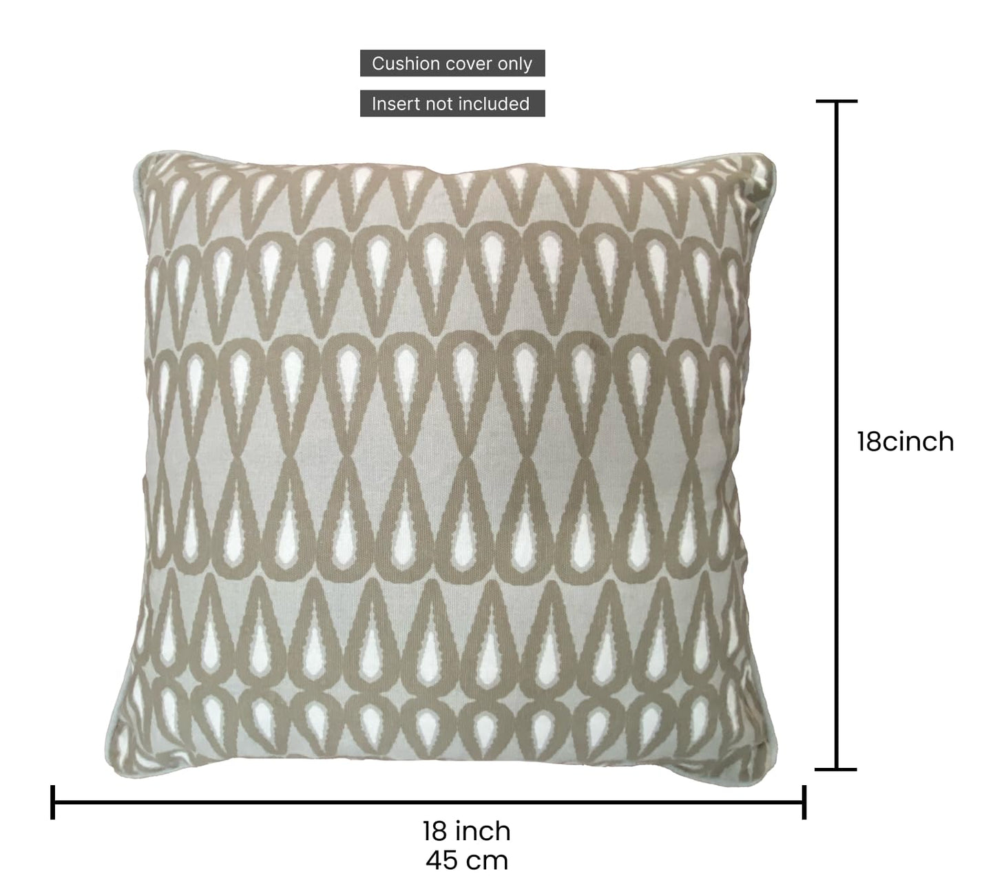 Grey Cushion Cover 18"x18"